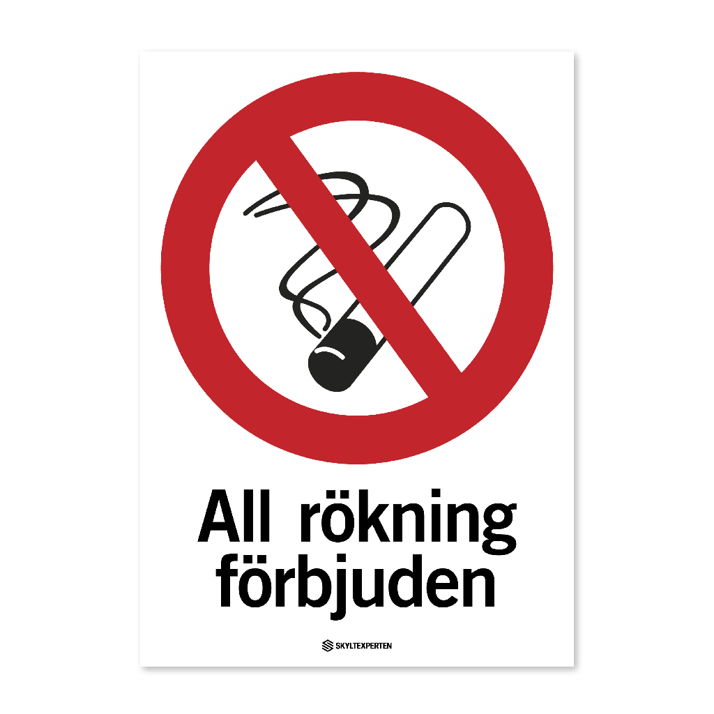 All rökning förbjuden