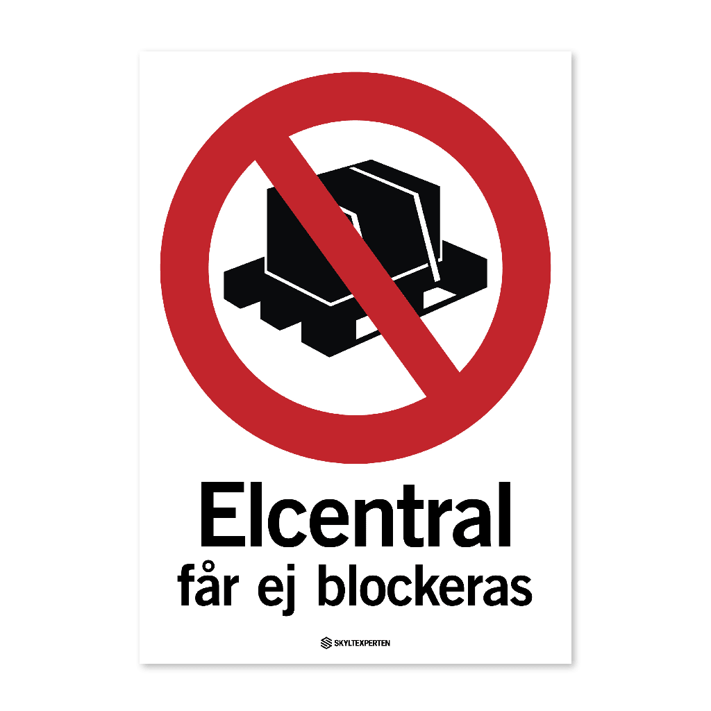 Elcentral får ej blockeras