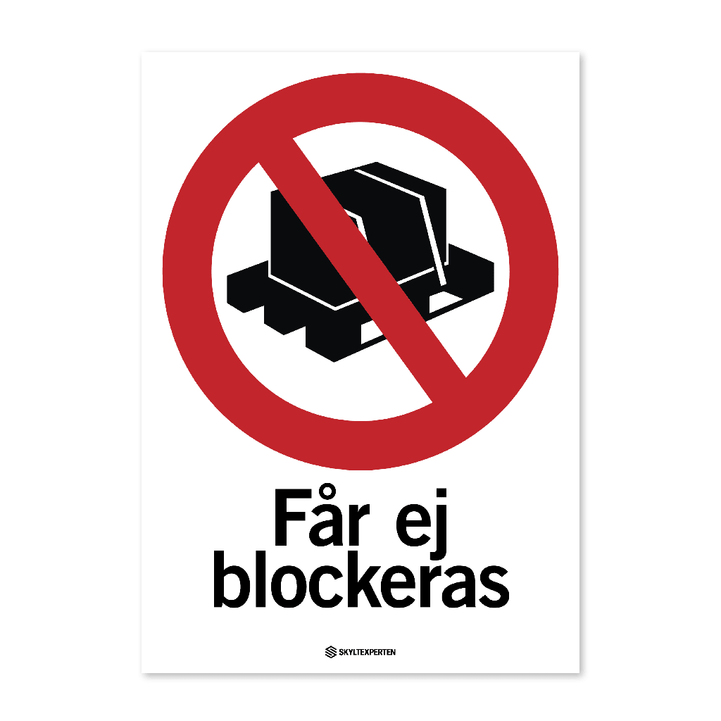 Får ej blockeras
