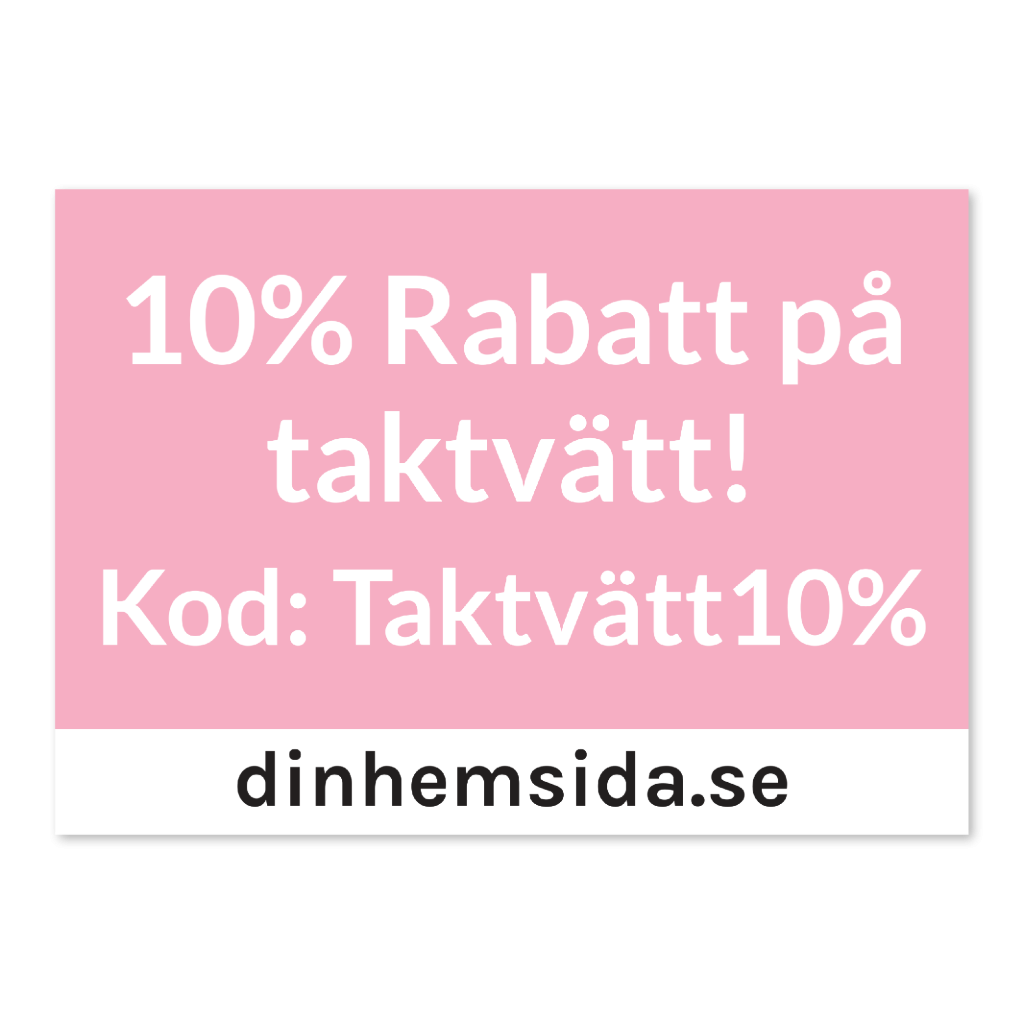 Reklamskylt 485x340mm - Mall 2