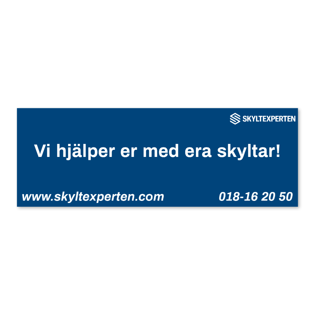 Reklamskylt 485x170mm - Mall 3